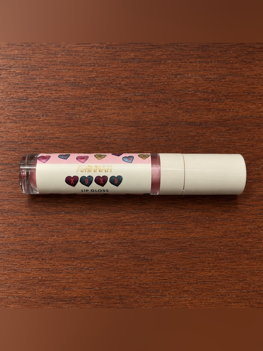 AMINNAH XOXO Pink Shimmer Lip Gloss
